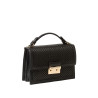 Joyau FANTASIA, petit sac cartable en toile tressée noire