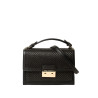 Joyau FANTASIA, petit sac cartable en toile tressée noire