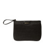 JAIPUR FANTASIA, grande pochette toile tressée noire