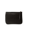 JAIPUR FANTASIA, grande pochette toile tressée noire