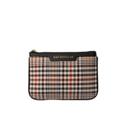 Jaipur Fantasia, pochette motif écossais écru et noir