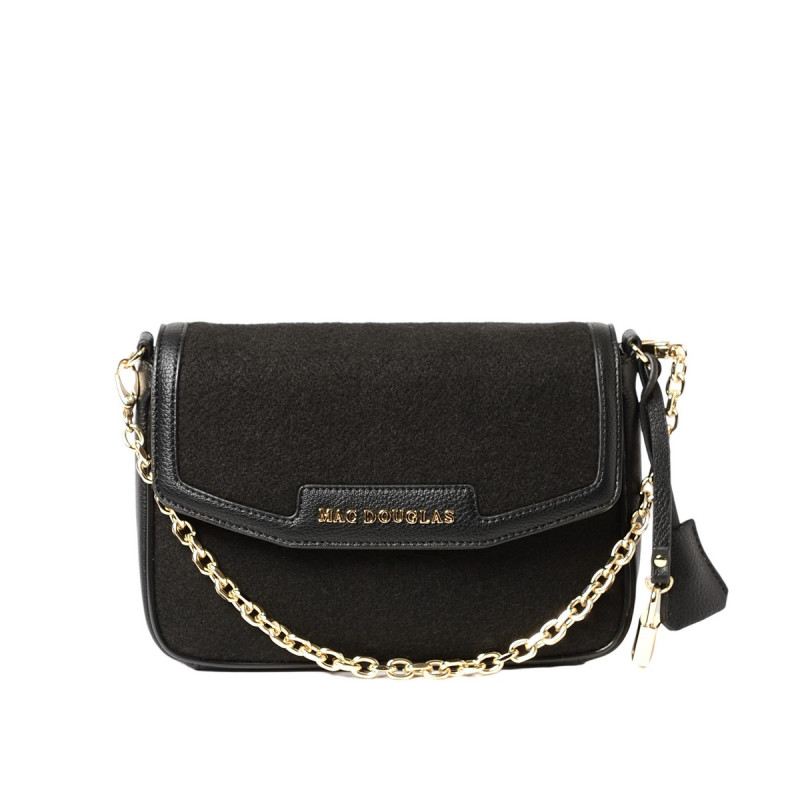 KIRIBATI FANTASIA, pochette motif mohair noir