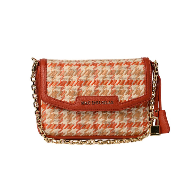 Kiribati FANTASIA, sac à motif pied de coq corail