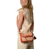 Kiribati FANTASIA, sac à motif pied de coq corail