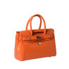 Pyla BUNI, petit sac à main cuir mandarine