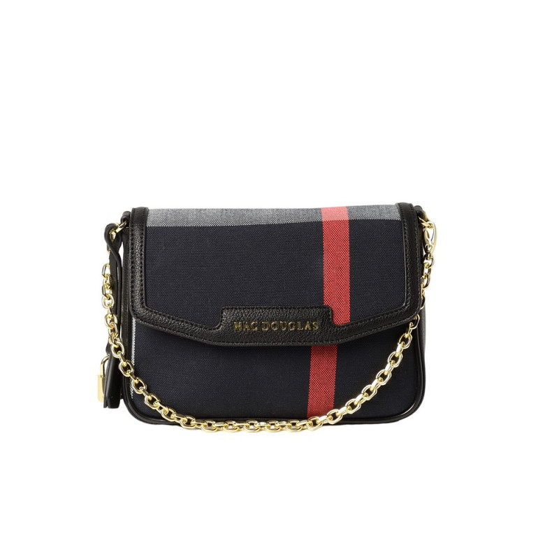Kiribati FANTASIA, sac à motif tartan noir et blanc