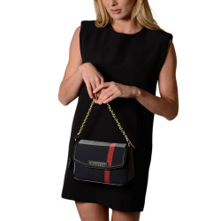 Kiribati FANTASIA, sac à motif tartan noir et blanc