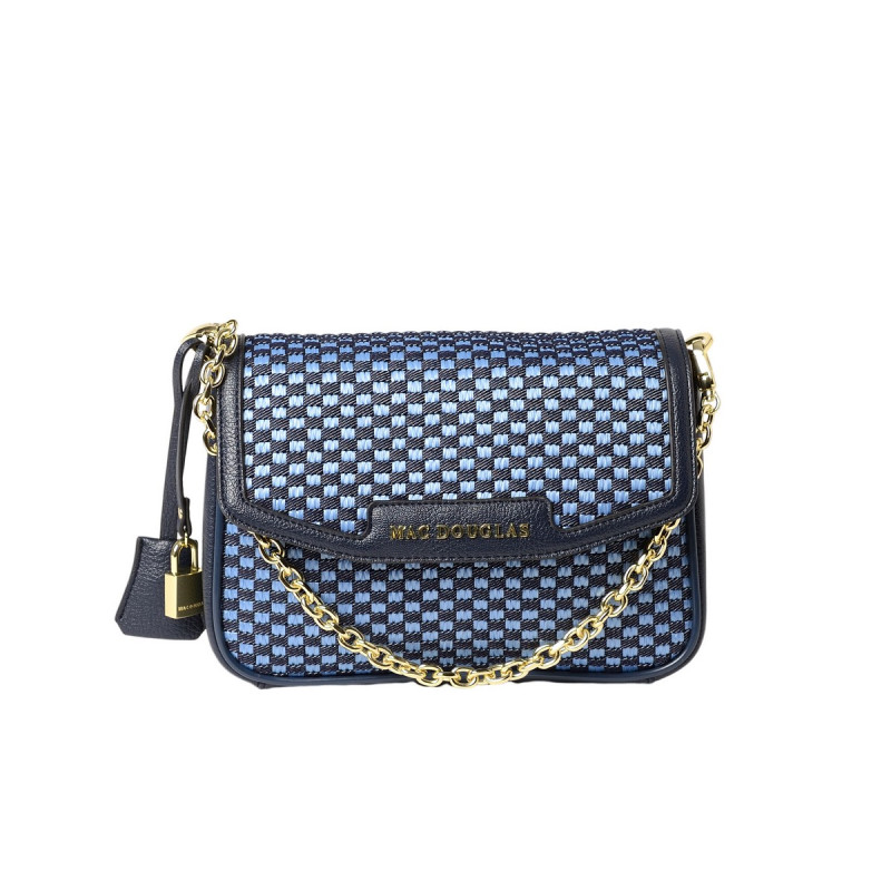 Kiribati FANTASIA, sac en toile tressée bleu jean