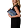 Kiribati FANTASIA, sac en toile tressée bleu jean