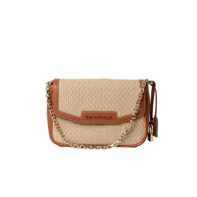 Kiribati Fantasia, petit sac en toile tressée beige