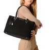 Laurene FANTASIA, sac cabas mohair noir