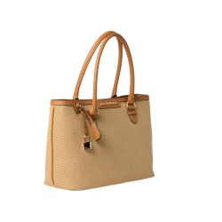 LAURENE FANTASIA, sac cabas beige foncé
