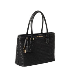 Laurene FANTASIA, sac cabas toile tressée noire