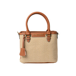 Laurene FANTASIA, petit sac cabas toile tressée beige