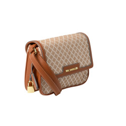 Prado FANTASIA, sac bandoulière à motif losange châtain