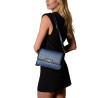 Prado FANTASIA, sac bandoulière tressé bleu jean