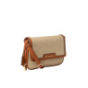 PRADO FANTASIA, sac bandoulière tressé beige