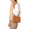 Joyau RYTHME, mini sac cartable châtain