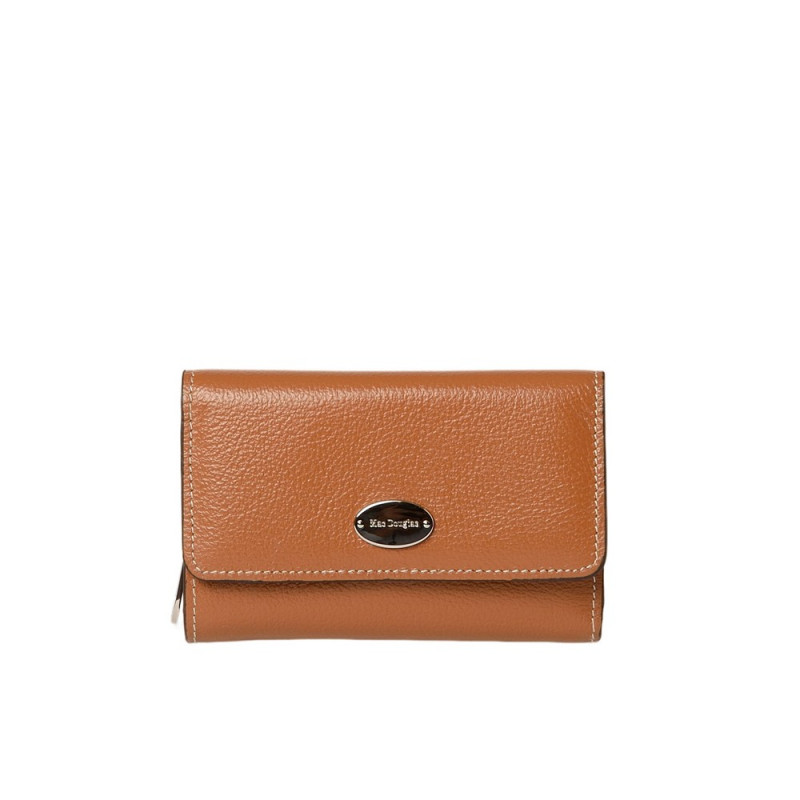 Tao BUNI, portefeuille cuir châtain