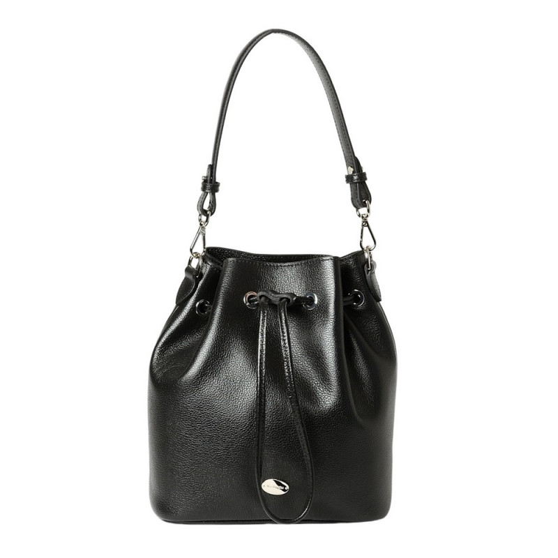 Teheran BUNI, sac seau cuir noir