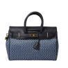 Pyla FANTASIA, sac à main toile tressée bleu jean