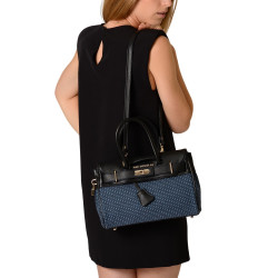 Pyla FANTASIA, petit sac à main à motif quadrillage bleu