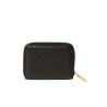 Cutter ROMY, portefeuille zippé cuir noir