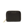 Cutter ROMY, portefeuille zippé cuir noir