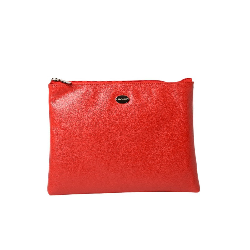 Limace BUNI, grande pochette plate cuir