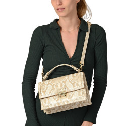 Joyau BRYAN, petit sac cartable aspect python