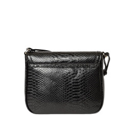 Lucilla BRYAN, sac à bandoulière motif python noir