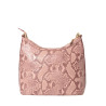 Volcan BRYAN, sac porté épaule motif python rose