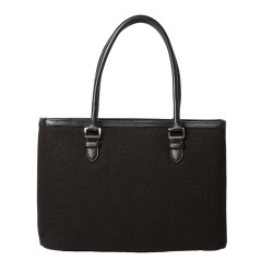 LAURENE FANTASIA, sac cabas à motif quadrillage gris