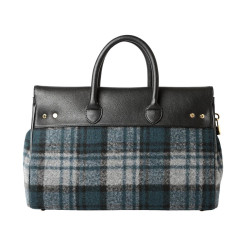 Pyla Fantasia, petit sac à main à motif écossais écru et noir
