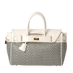 Pyla Fantasia, petit sac à main à motif losange blanc/noir