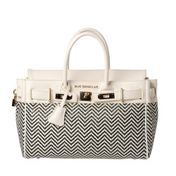 Pyla Fantasia, petit sac à main à motif losange blanc/noir