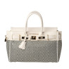 Pyla Fantasia, petit sac à main à motif losange blanc/noir