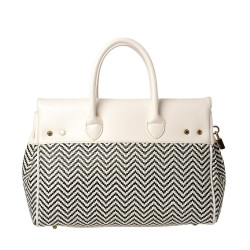 Pyla Fantasia, petit sac à main à motif losange blanc/noir