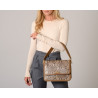Nangy PALOMA, sac porté épaule à motif python