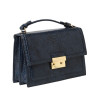 JOYAU BRYAN, sac cartable motif python noir