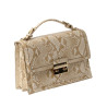 JOYAU BRYAN, sac cartable motif python noir