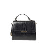 Nobby Bryan, sac porté main motif python noir