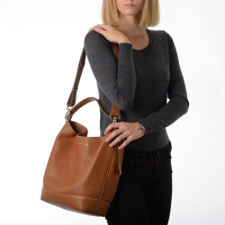 Alyse ROMY, sac seau cuir