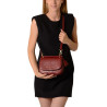Garance ROMY, mini sac besace cuir grain croco
