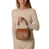 Garance ROMY, mini sac besace cuir grain croco