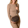 GARANCE ROMY, petit sac besace châtain