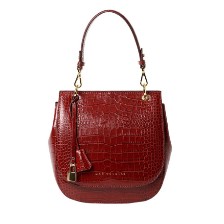 Garance ROMY, sac besace cuir grain croco