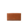 Gondole ROMY, portefeuille compagnon cuir grain croco