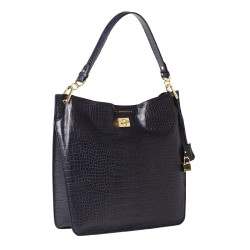 Kentucky ROMY, grand sac porté épaule cuir grain croco