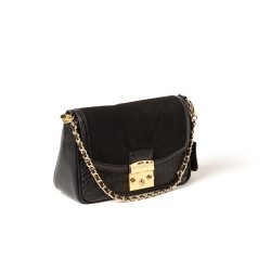 Medan Romy, petit sac noir tri-matière